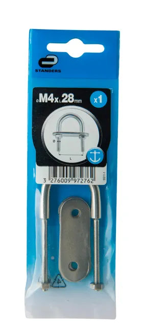 Cadène inox, STANDERS, Diam.4 x L.28 mm