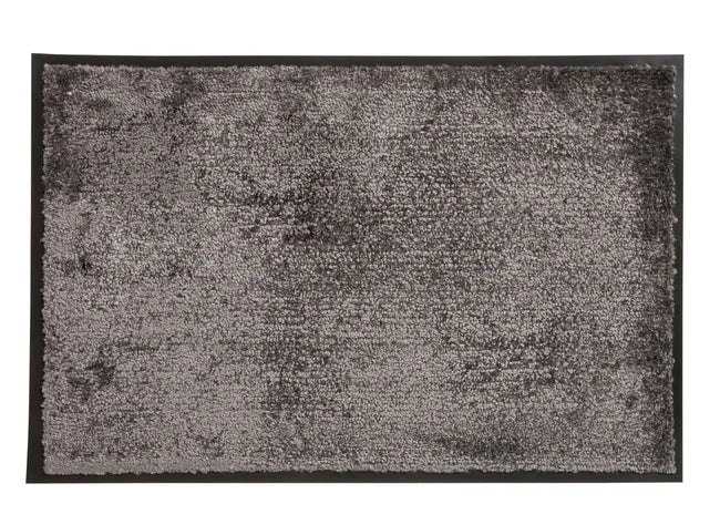 Tapis d'entrée gris l.60 cm x L.90 cm, Antidust microfibre