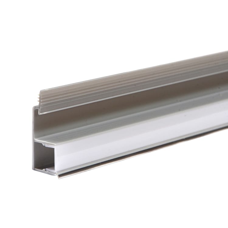 Rail PVC pour plinthe à led 16.5x42.1mm L 2.40m