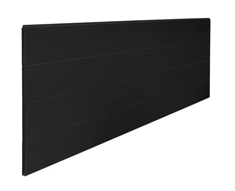 Lame polypropylène brossé à emboîter Marly noir, L.177 x H.59.9 cm x Ep.21 mm