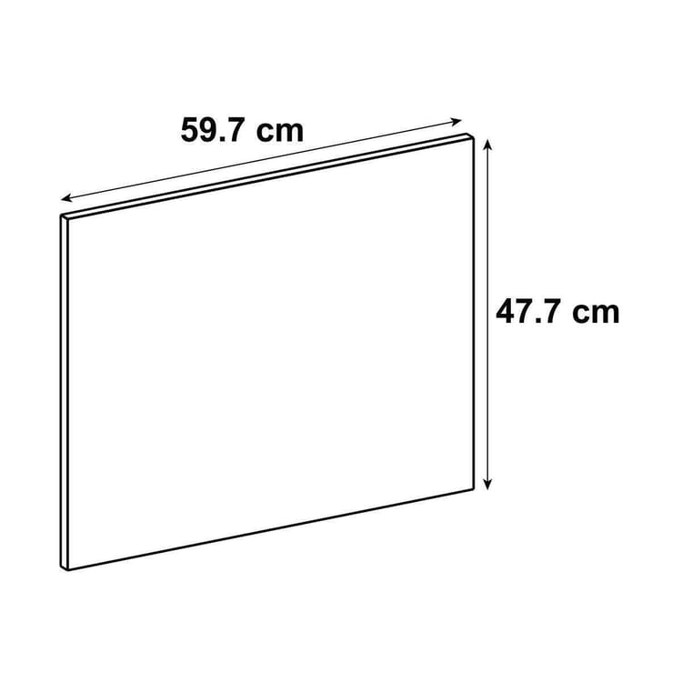 Porte de cuisine Vienne lin mat H.47.7 x l.59.7 cm