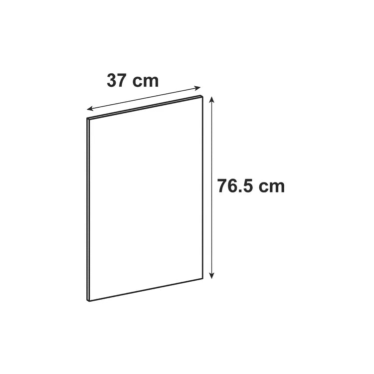 Côté de meuble de rangement bleu marine H.76.8 cm x L.37 cm x Ep.18.8 mm