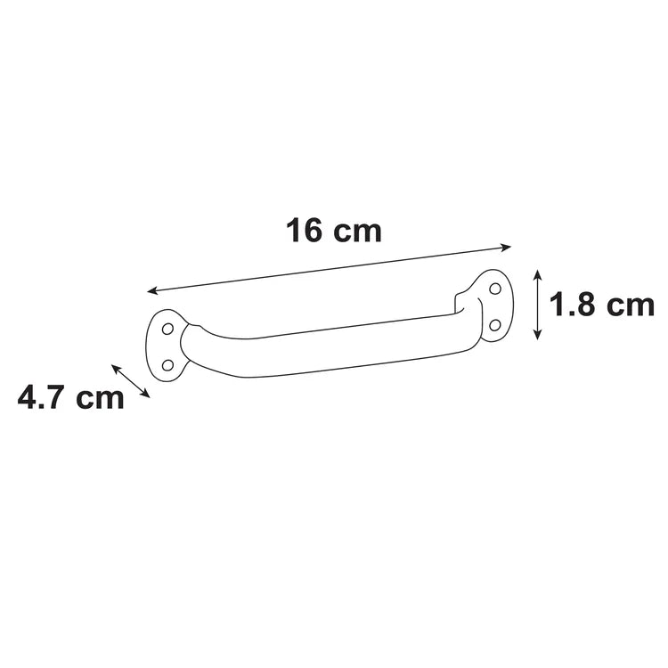Lot de 2 poignées de meuble INSPIRE Tinos Zamak Patiné