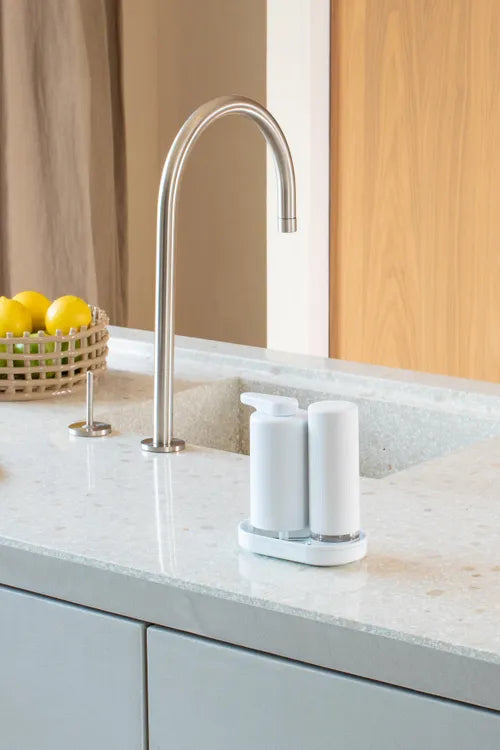 Set distributeur de savon et liquide vaisselle Sinkstyle blanc BRABANTIA
