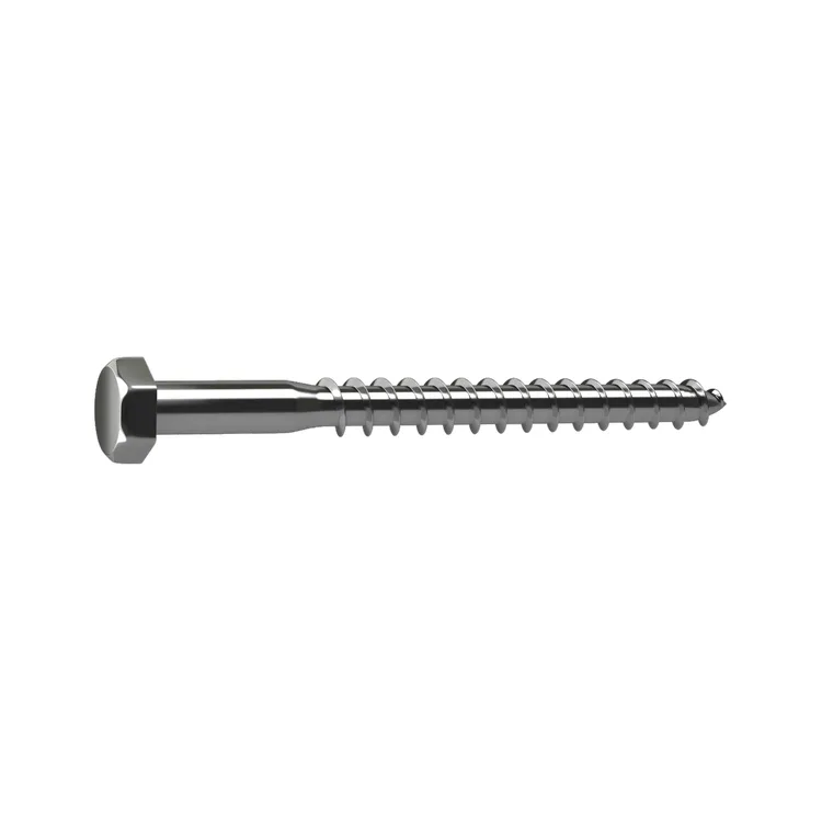 2 vis acier tête 6 pans hex STANDERS, Ø7 x L.70 mm
