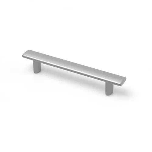 Poignée de meuble, zamak argent chromé, entraxe 96 mm