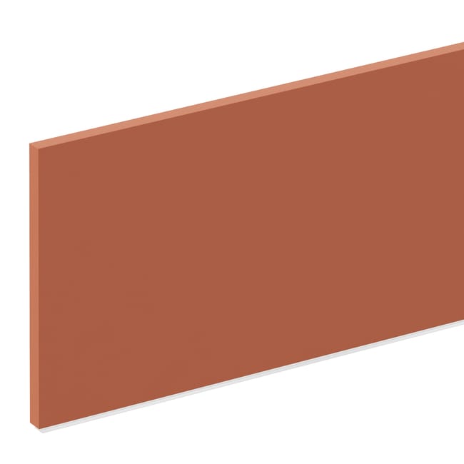 Plinthe de cuisine avec bavette Tokyo, terracotta H.15 x L.240 cm, Ep.19 mm