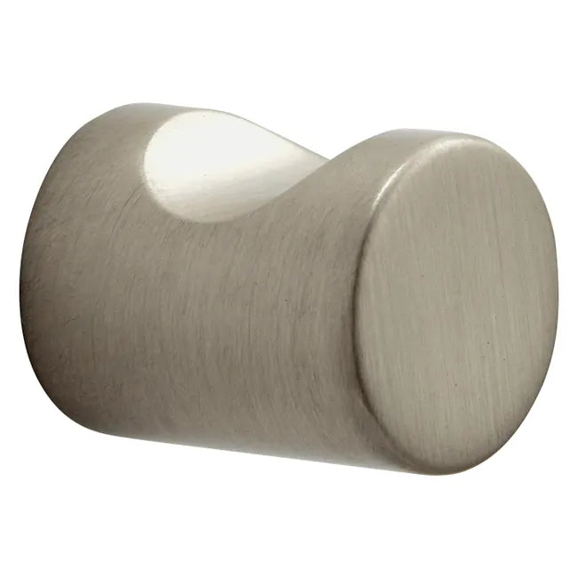 Bouton de meuble rond Omna, zamak argent brossé, Diam.19.5 mm