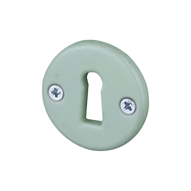 2 rosaces ALPERTEC trou de clé Lizon, porcelaine vert G4