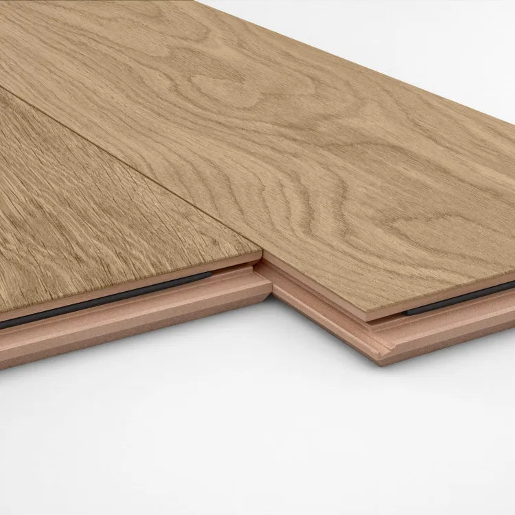 Parquet contrecollé intenso chêne naturel vitrifié XL ARTENS, l.18.7 c