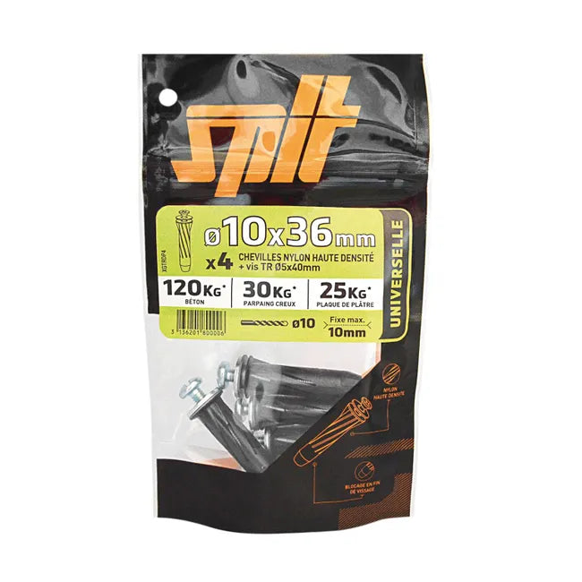 Lot de 4 SPIT, Ø10 x L.36 mm