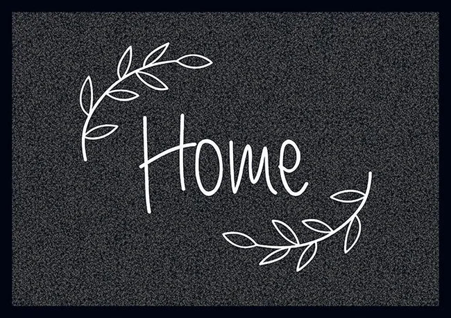 Tapis d'entrée gris foncé l.40 cm x L.60 cm, Home