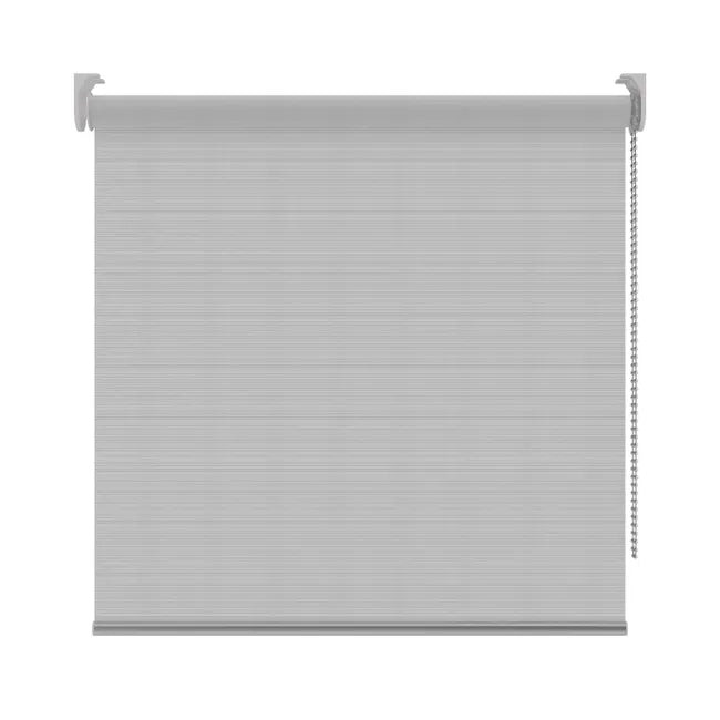 Store enrouleur tamisant Voile stripes gris, l.75 x H.190 cm, DECOSOL DELUXE