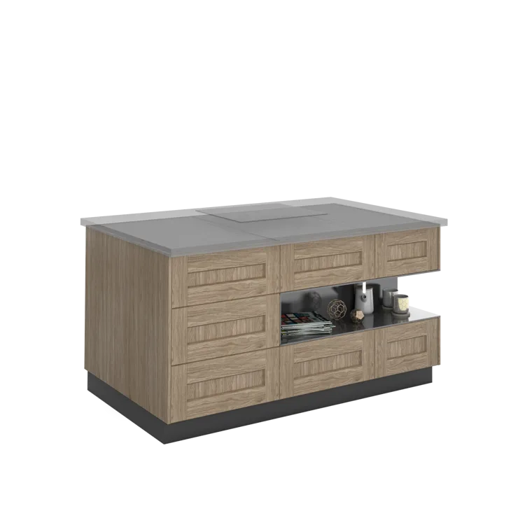 Côté de meuble de rangement Prague chêne H.214.4 cm x L.60 cm x Ep.20 mm