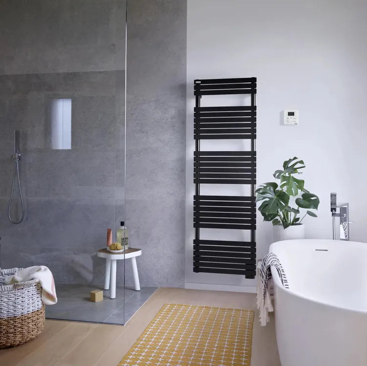 Sèche-serviettes électrique ACOVA 750W, H.156.2 x l.50 cm Ancélia noir