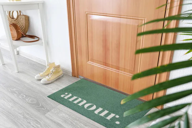 Tapis dallas amour vert 40x60cm