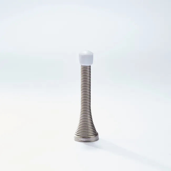 Lot de 2 butées de porte flexible acier MOTTEZ gris