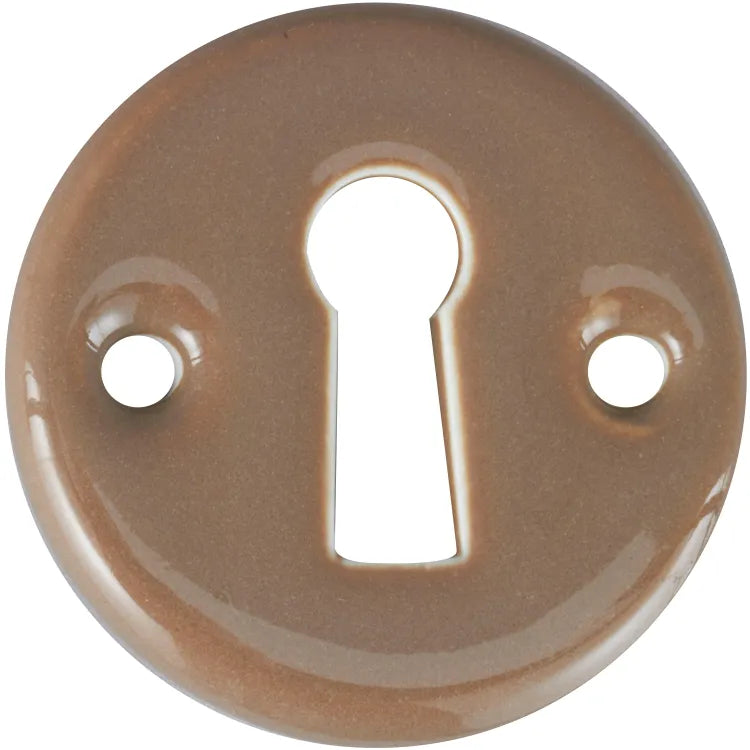 Rosace de fonction D6 MERIGOUS, porcelaine patiné entrée de clé