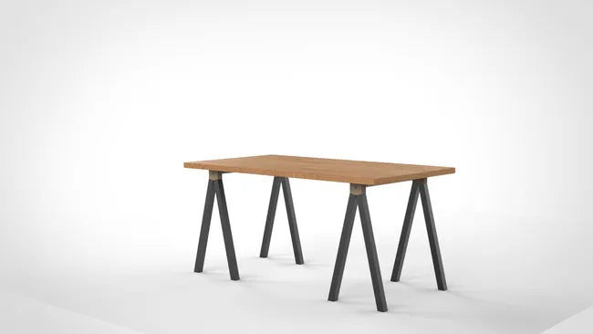 Tréteau bois Aspen design, H.73 x l.70 cm