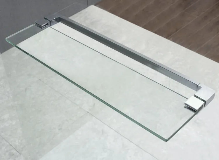 Tablette en verre chromé, 60 cm Remix