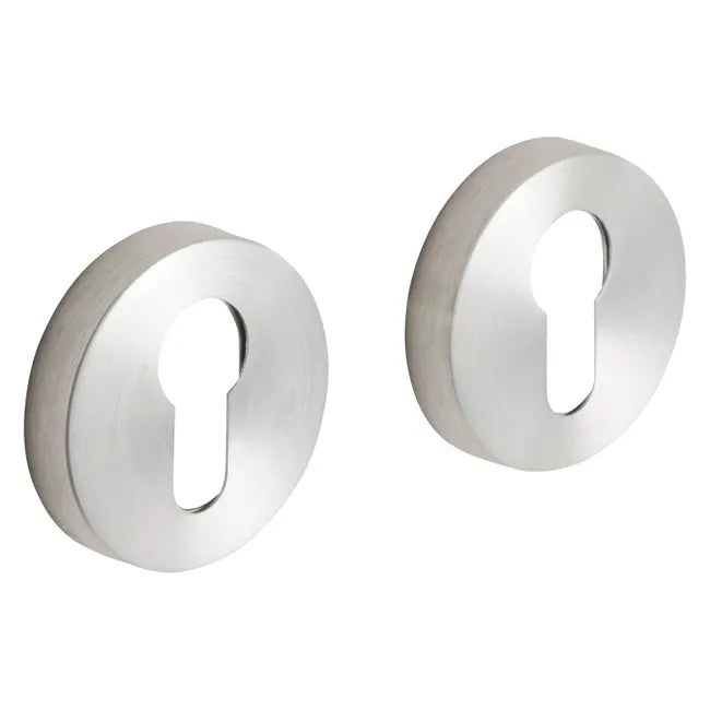 2 rosaces INSPIRE trou de cylindre, inox brossé B1