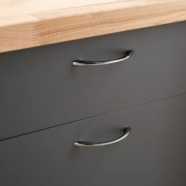 Poignée de meuble Chic, zamak chrome chromé, entraxe 96 mm