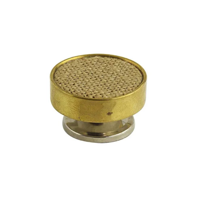 Bouton de meuble rond, laiton doré brut, Diam. mm