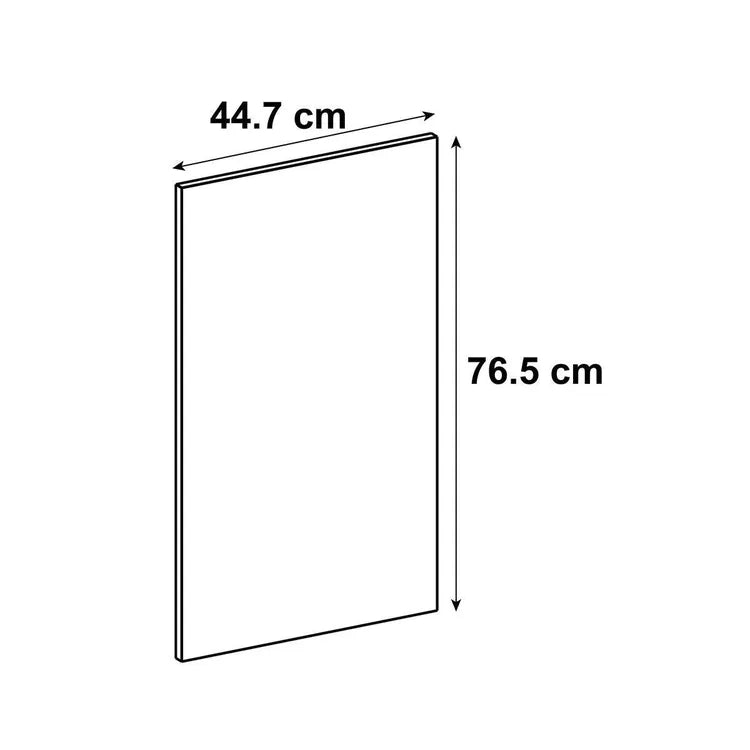 Porte de cuisine Tokyo blanc mat H.76.8 x l.44.7 cm