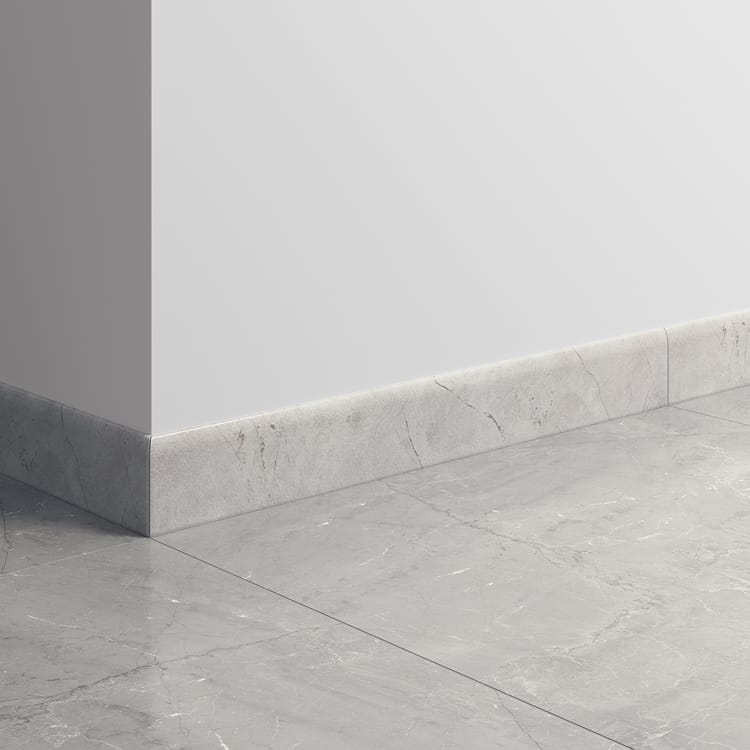 Lot de 2 plinthes Marbre gris clair n°81, Ht. x L. 60 cm, Ep.8 mm