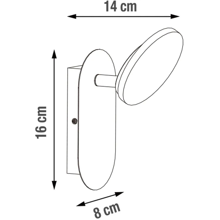 Spot patère module led, moderne chrome, INSPIRE Loob
