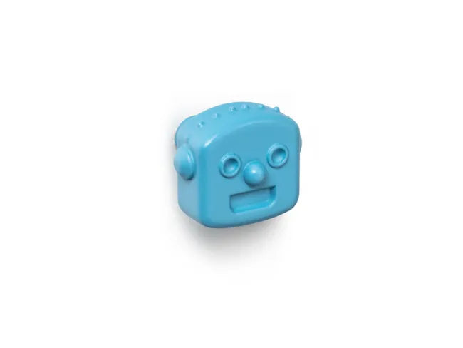 Bouton de meuble REI Robot bleu plastique