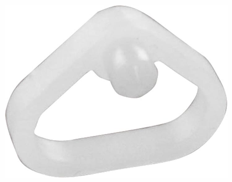 Lot de 8 taquets à enfoncer, pvc blanc, Diam.5 mm