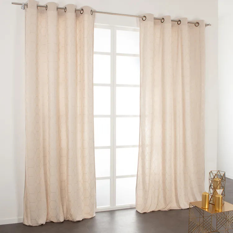 Voilage tamisant, Eclat, beige H.260 x l.140 cm