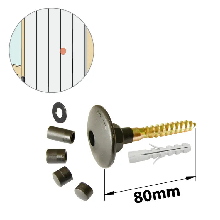 Butée d'arrêt composite plastifié, H.90 x L.40 x P.40 mm