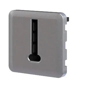 Cache prise téléphone Cosy, LEXMAN aluminium mat