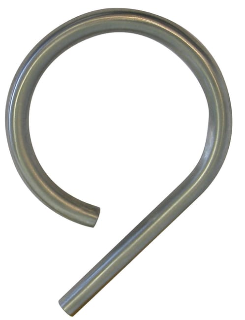 Chiffre 9 en inox brossé H.13 x l.9.1 cm