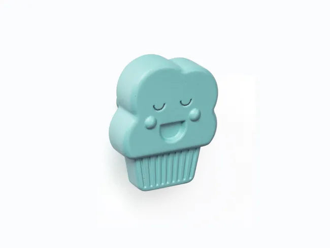 Bouton de meuble Muffin, abs bleu mat