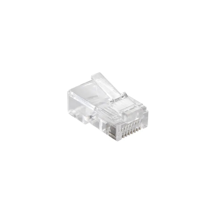 Lot de 5 fiches rj45 (catégorie 5) mâle incolore / transparent EVOLOGY