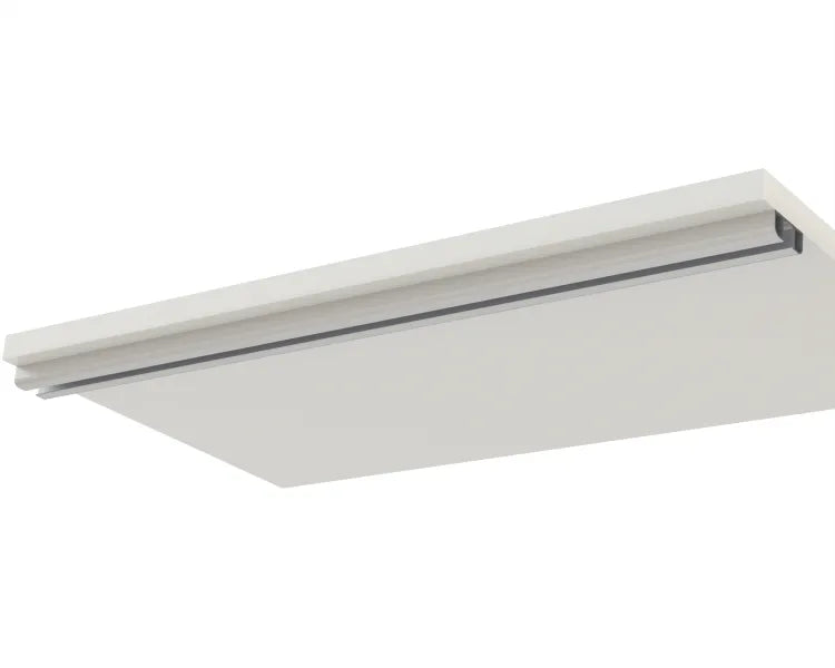 Traverse pour profil renfort en alu blanc SPACEO, l.56.8 x H.1.4 x P.3.29 cm