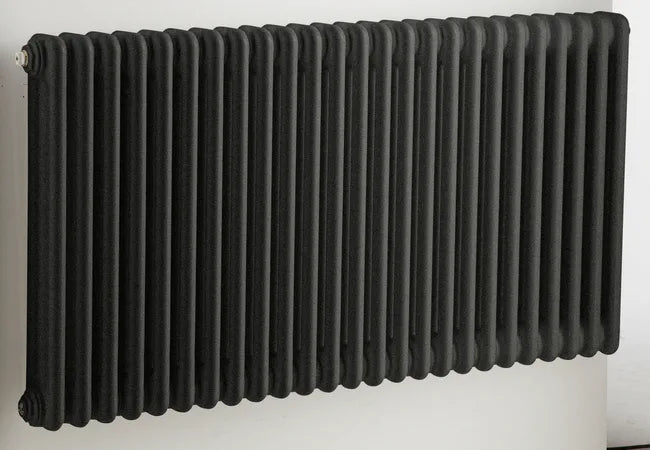 Radiateur eau chaude vertical 1272W, l.94.5xH.60cm noir IRSAP Tesi