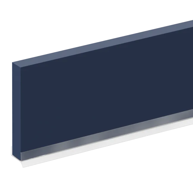Plinthe de cuisine Venise, bleu marine, H.10 cm x L.2.4 m, Ep.13 mm
