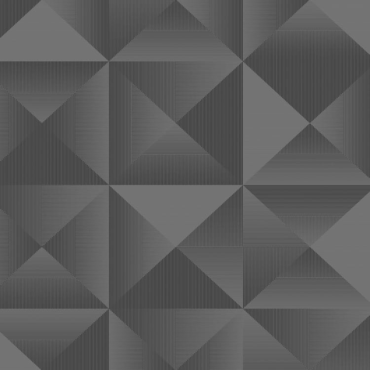 Papier peint intissé Kaléidoscope noir