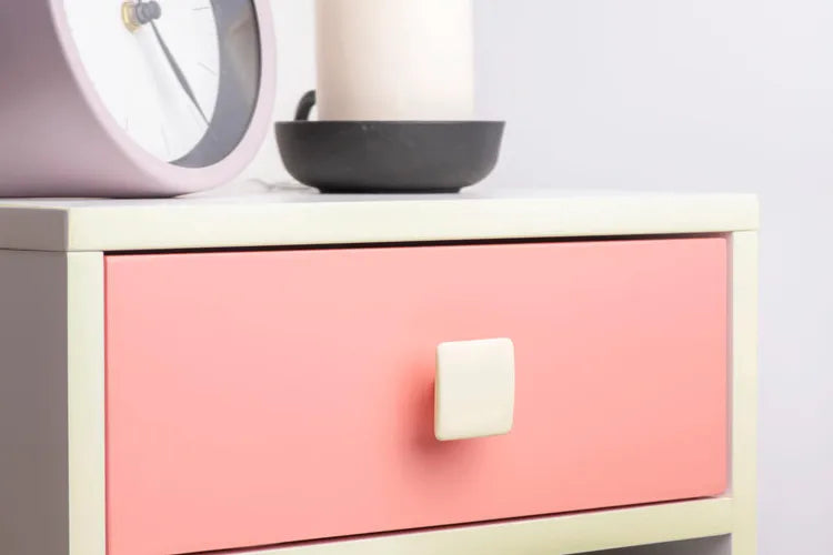 Bouton de meuble REI Carré beige zamak