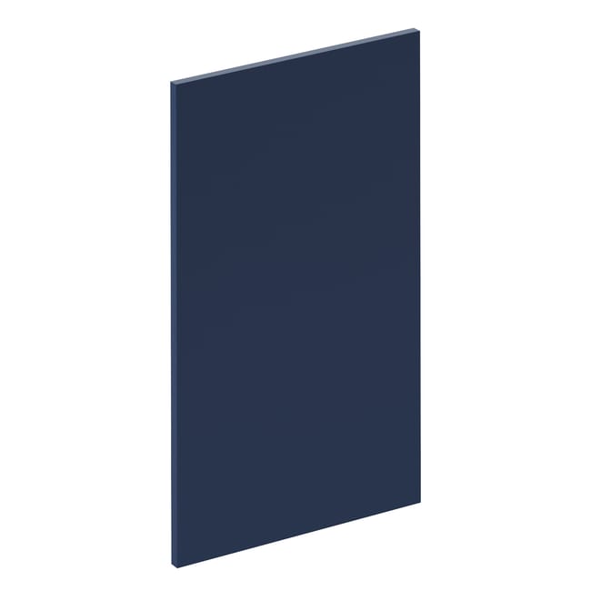 Façade de tiroir de cuisine Venise bleu marine mat H.76.5 x l.44.7 cm