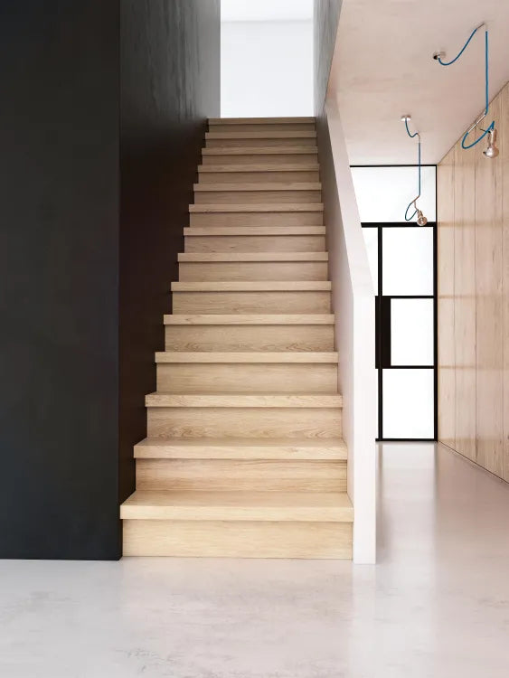 Lot de 2 marches pour rénovation escalier chêne gris, L.100 x l.25 cm