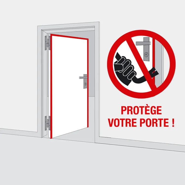 Cornière anti-effraction pour porte, marron, L.2,35 m AFBAT