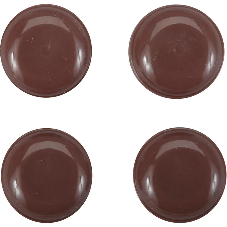 Assortiment 4 Patin de pied de meuble en plastique à clouer 3M Ø19 mm
