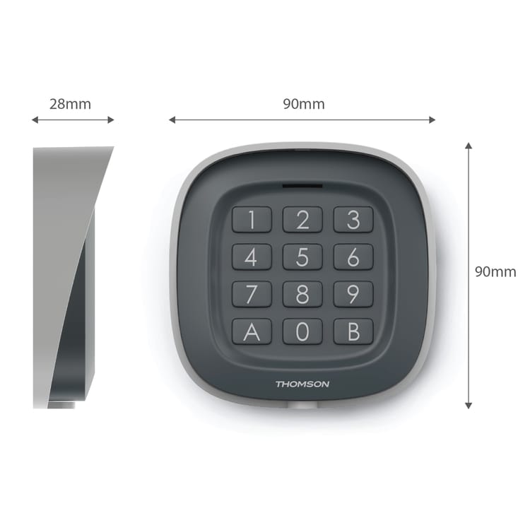 Clavier à code universel pour portail et porte de garage, Thomson