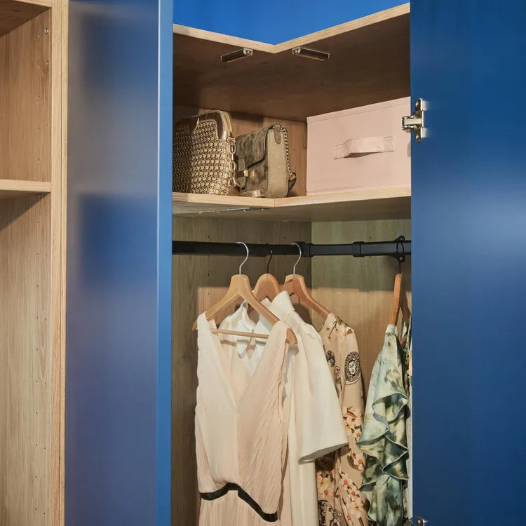 Tablette SPACEO, effet chêne naturel H.1.6xl.100.25xP.59.5cm