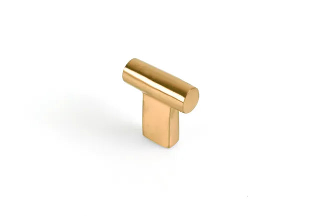 Bouton de meuble REI T vieil or laiton
